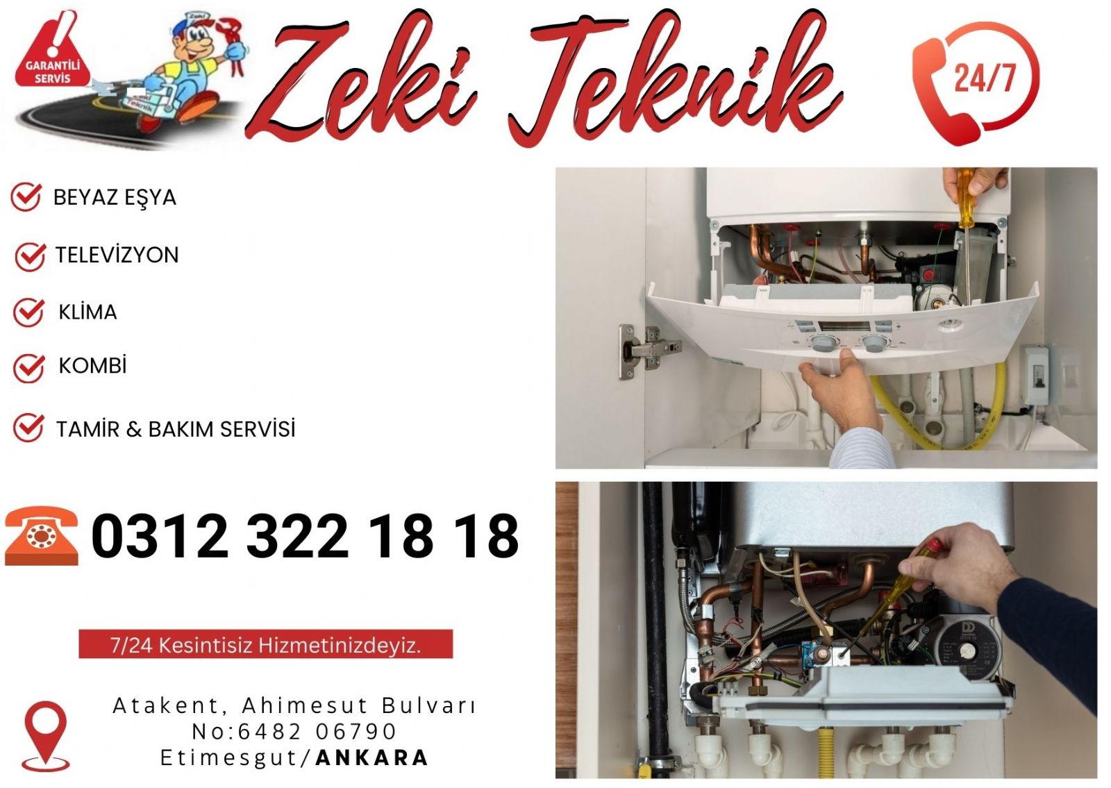 Elvankent Kombi Tamiri 